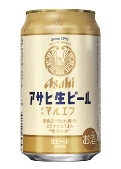 アサヒ生ビール　通称マルエフ　缶
